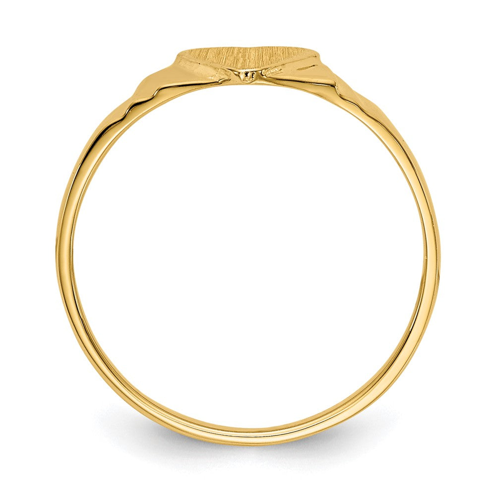 10K Yellow Gold 10K Children'S Signet Ring