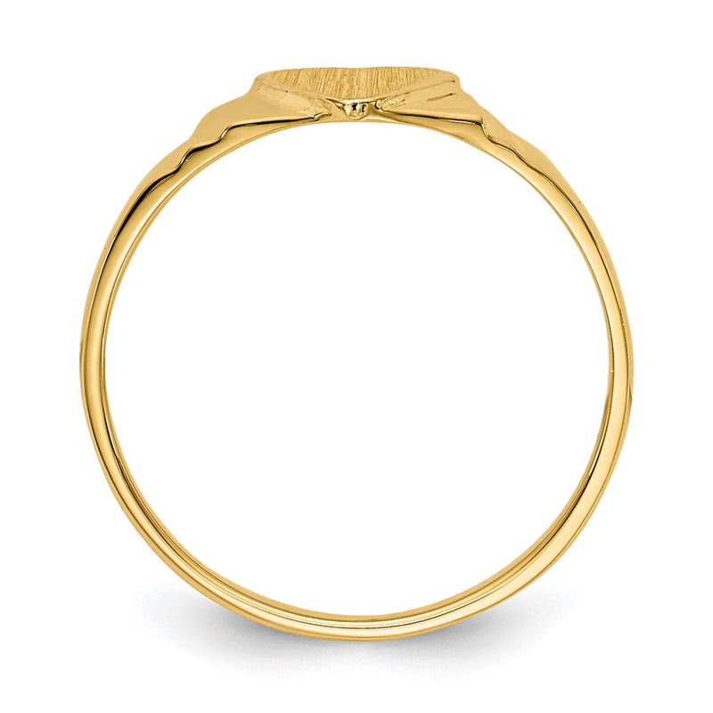 10K Yellow Gold 10K Children'S Signet Ring