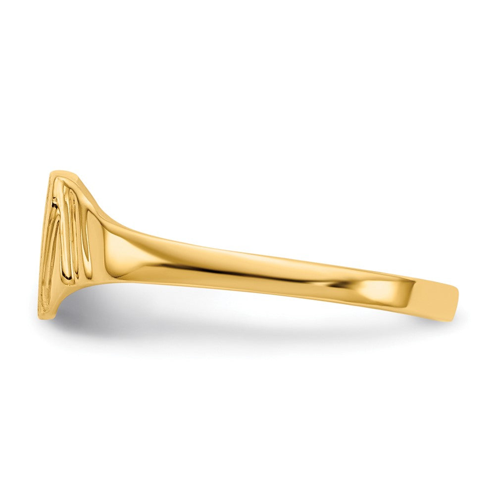 10K Yellow Gold 10K Children'S Signet Ring