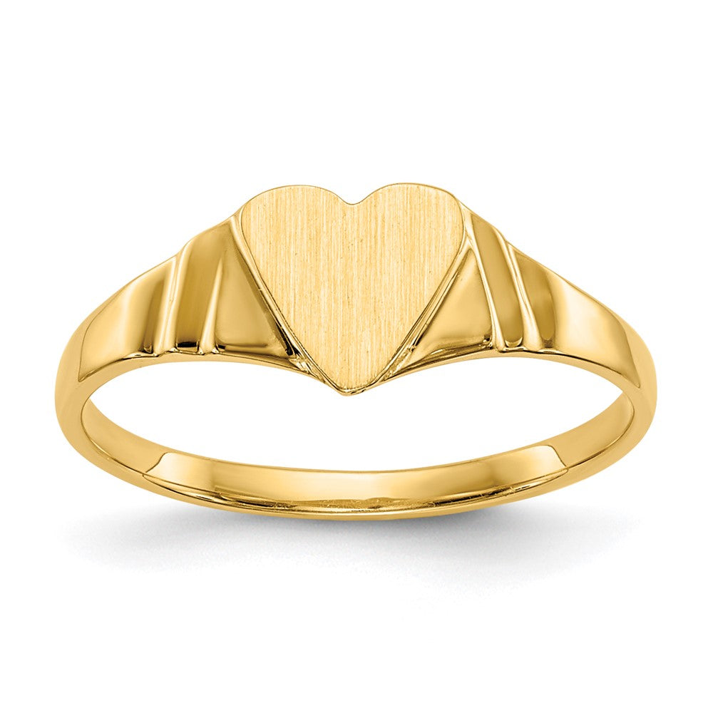 10K Yellow Gold 10K Children'S Signet Ring