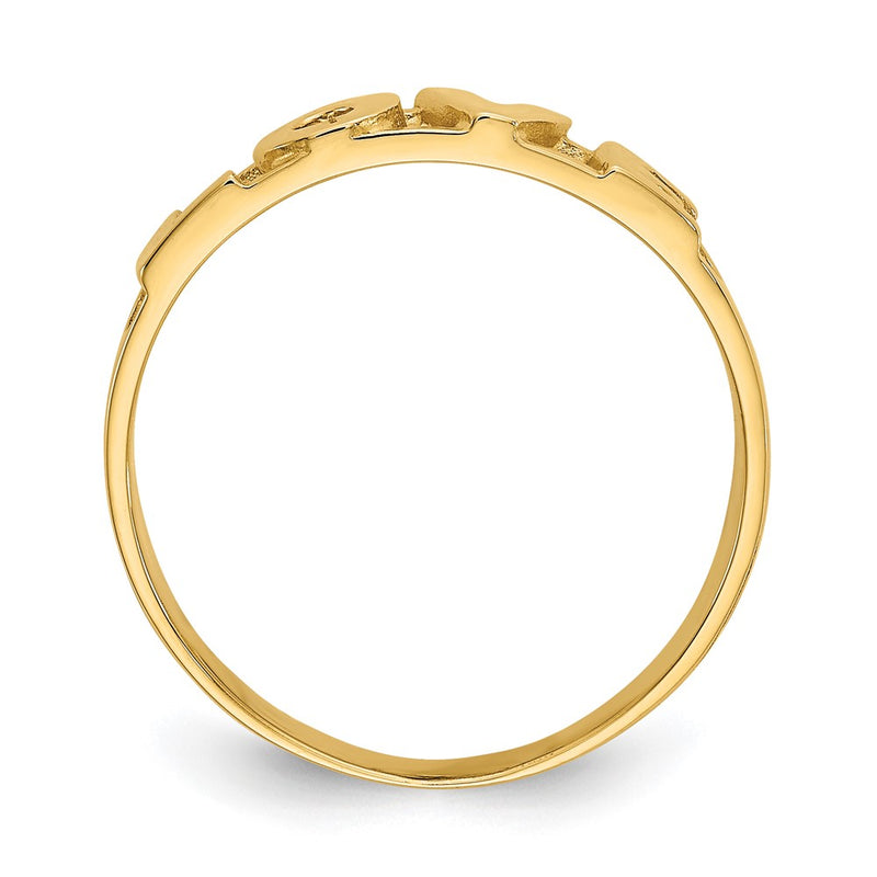 10K Yellow Gold 10K Love Ring