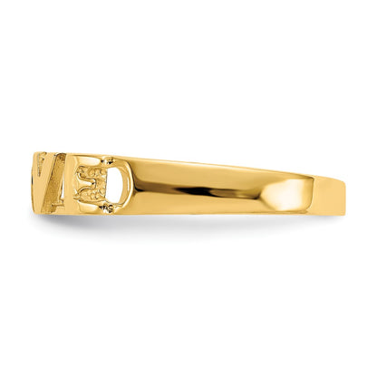 10K Yellow Gold 10K Love Ring