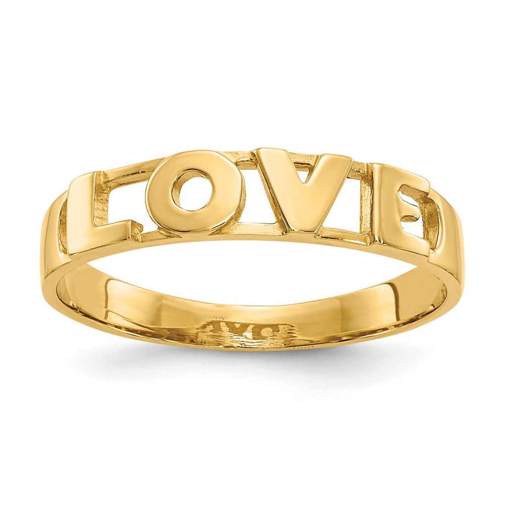 10K Yellow Gold 10K Love Ring
