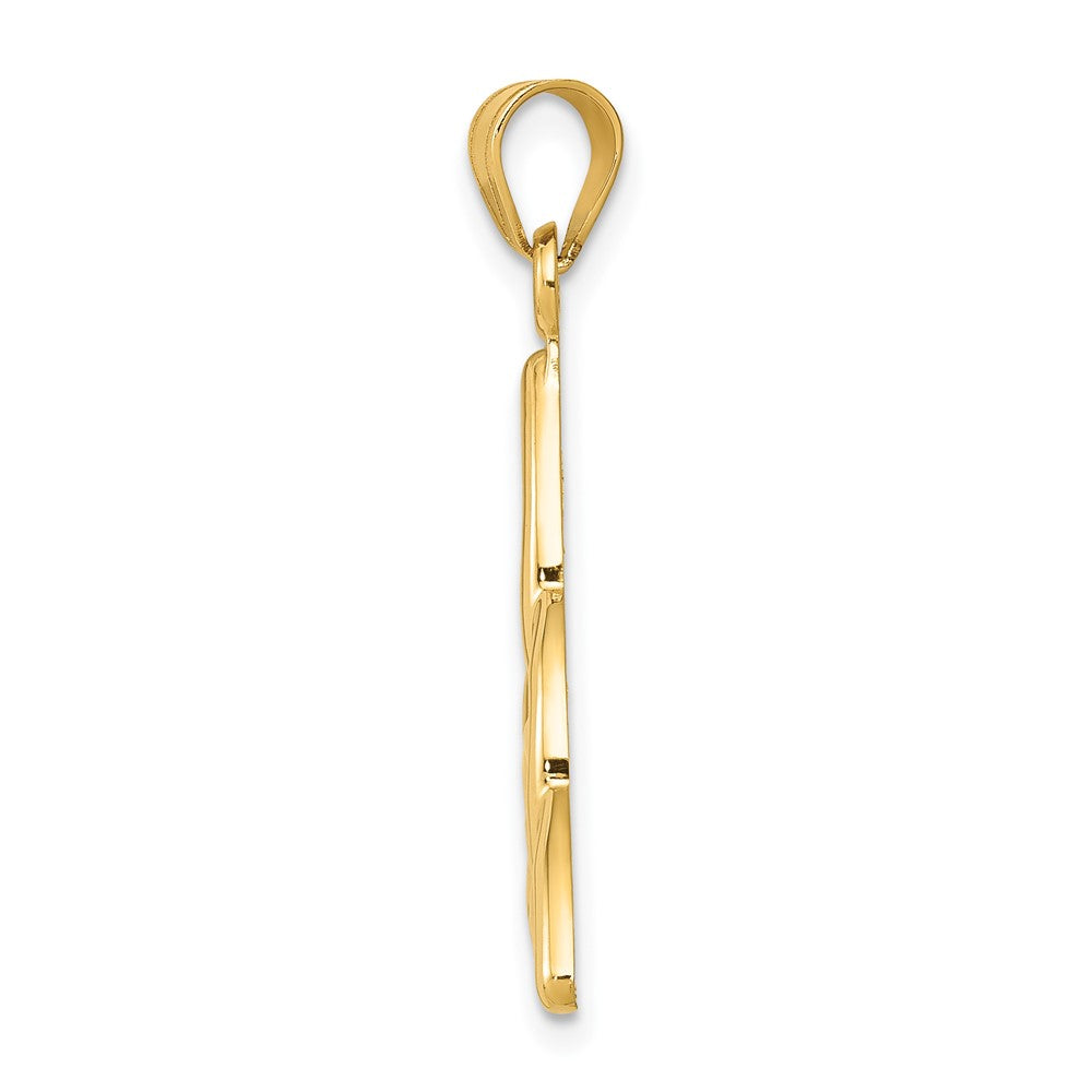 10K Yellow Gold Polished Trinity Pendant