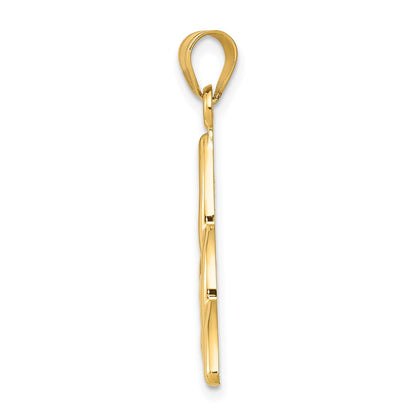 10K Yellow Gold Polished Trinity Pendant