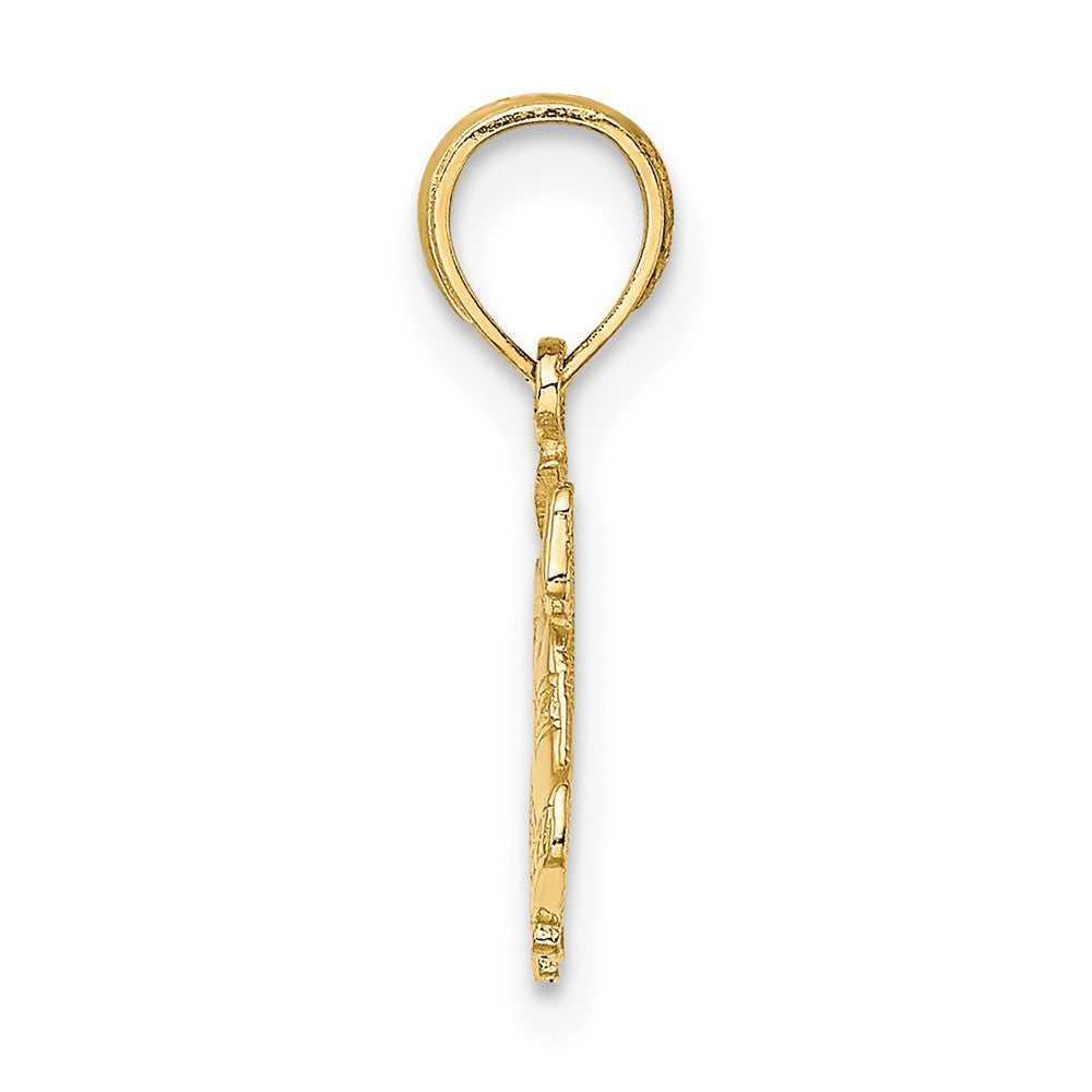 10K Yellow Gold 10K Polished Christmas Bells Pendant