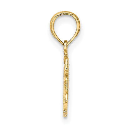 10K Yellow Gold 10K Polished Christmas Bells Pendant