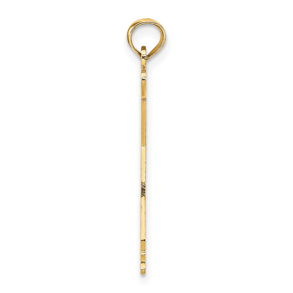 10K Yellow Gold 10K Solid California State Pendant