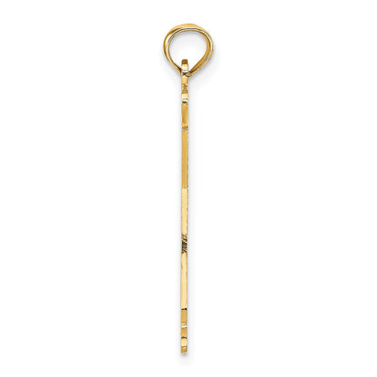 10K Yellow Gold 10K Solid California State Pendant