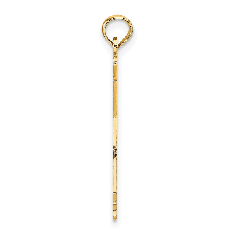 10K Yellow Gold 10K Solid California State Pendant