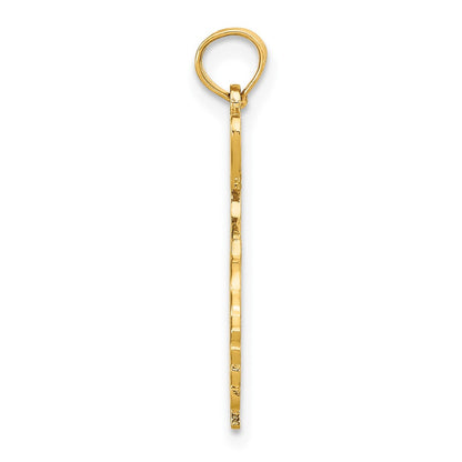 10K Yellow Gold 10K Solid Georgia State Pendant