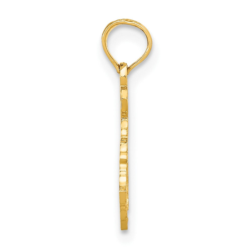 10K Yellow Gold 10K Solid Kentucky State Pendant