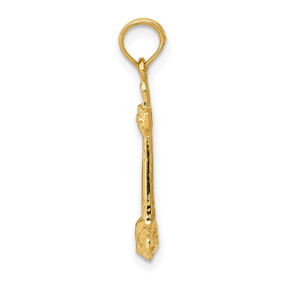 10K Yellow Gold Lighthouse Pendant