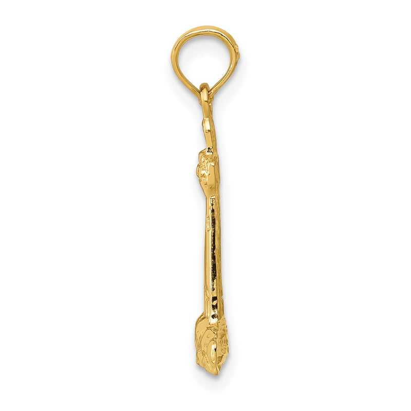 10K Yellow Gold Lighthouse Pendant