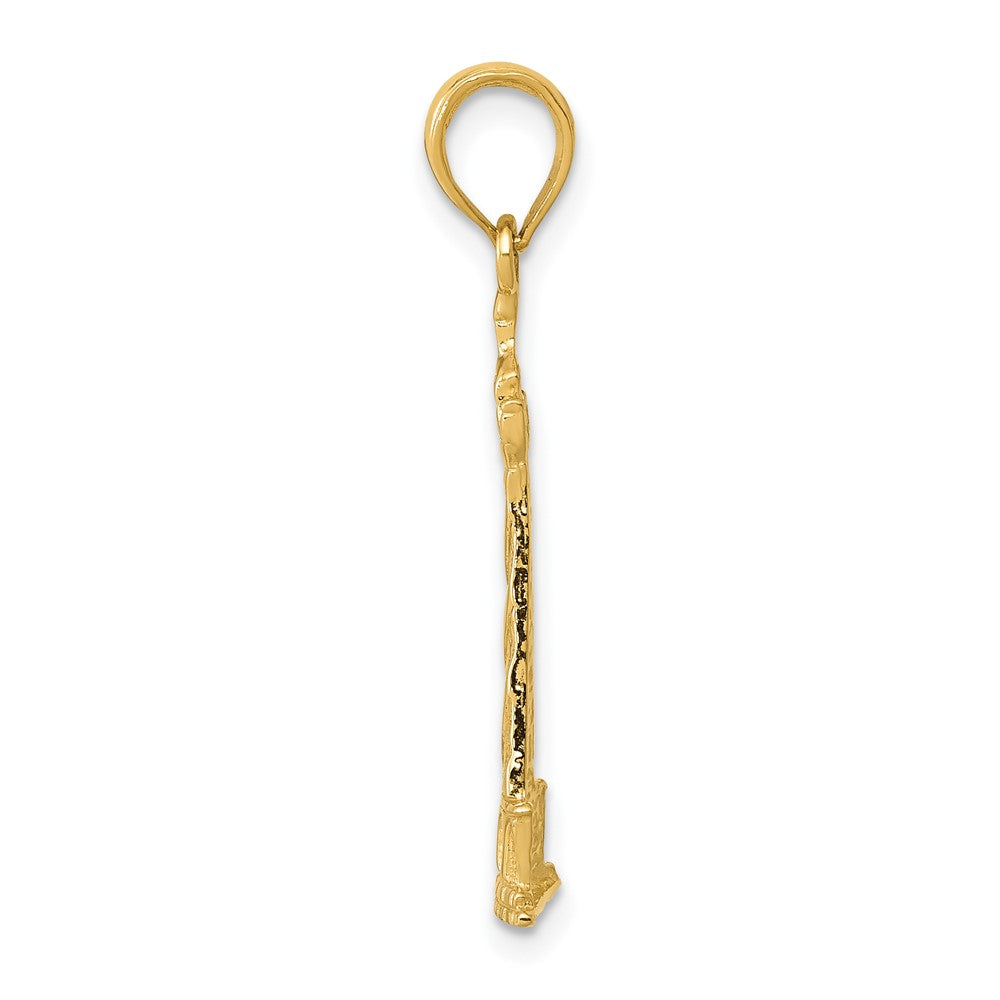 10K Yellow Gold Lighthouse Pendant