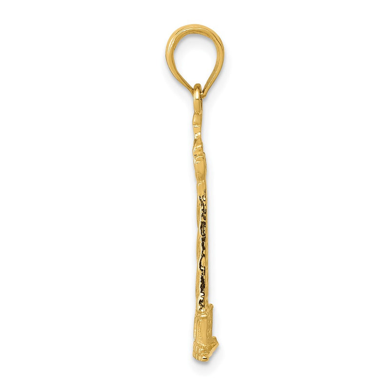 10K Yellow Gold Lighthouse Pendant
