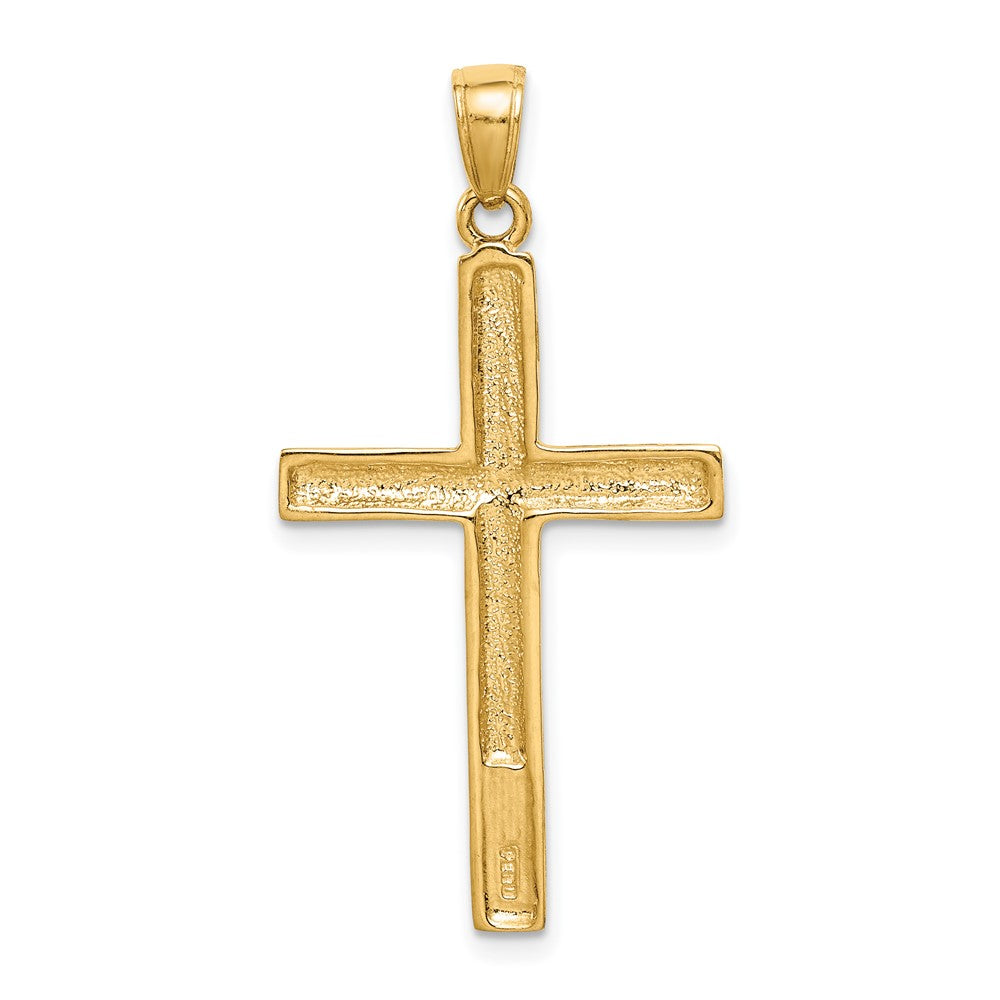 10K Yellow Gold 10K Polished Cross Pendant