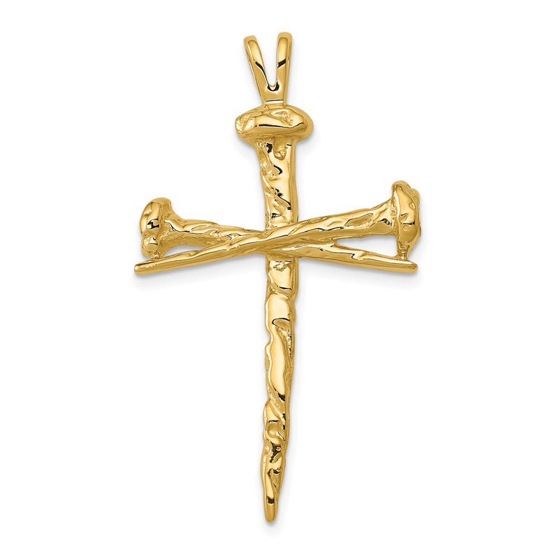 10K Yellow Gold Polished Cross Charm