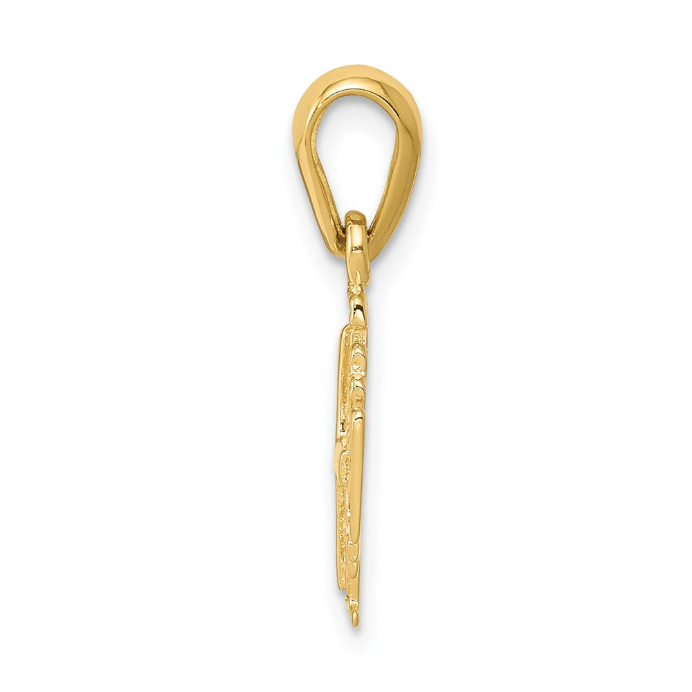 10K Yellow Gold Jerusalem Cross Charm