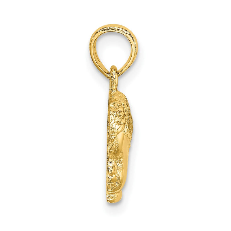 10K Yellow Gold Boy Head Charm