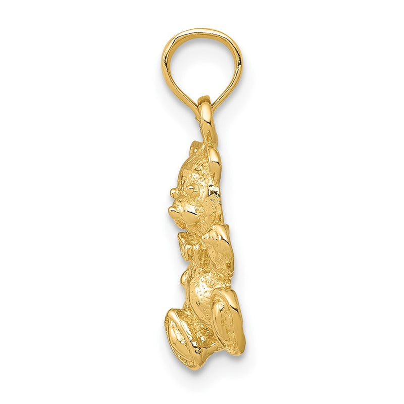 10K Yellow Gold 10K Teddy Bear Charm