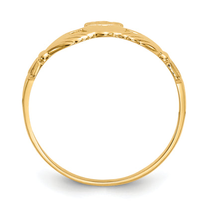 10K Yellow Gold Claddagh Ring
