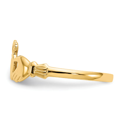 10K Yellow Gold Claddagh Ring
