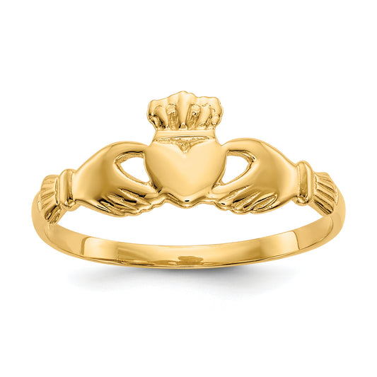 10K Yellow Gold Claddagh Ring