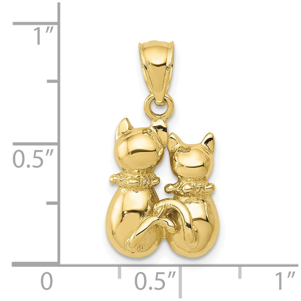 10K Yellow Gold 10K Cat Pendant