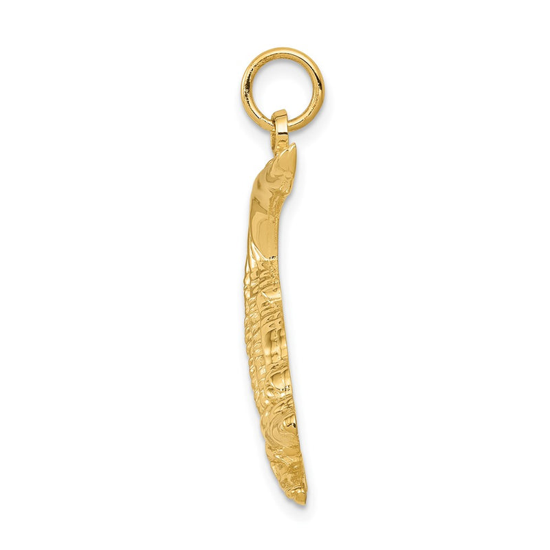 10K Yellow Gold Alligator Charm