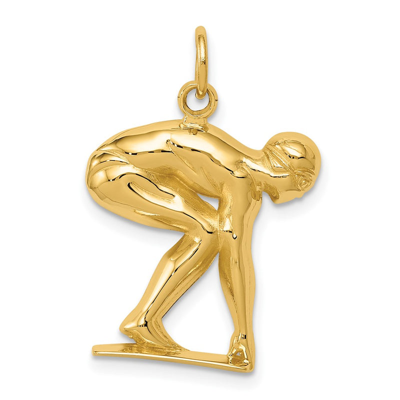 10K Yellow Gold Swimmer/Diver Charm
