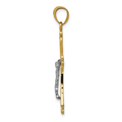 10K Two-Tone 10K Pendant