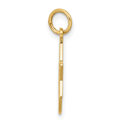 10K Yellow Gold Jewish Star Charm