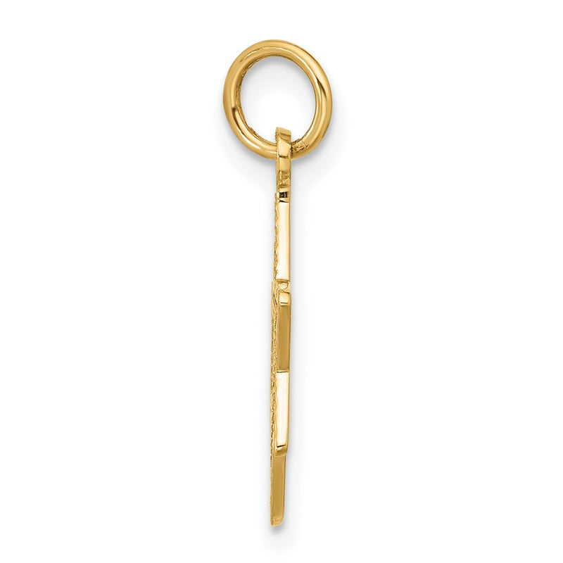 10K Yellow Gold Jewish Star Charm
