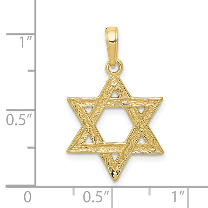10K Yellow Gold 10K Star Of David Pendant