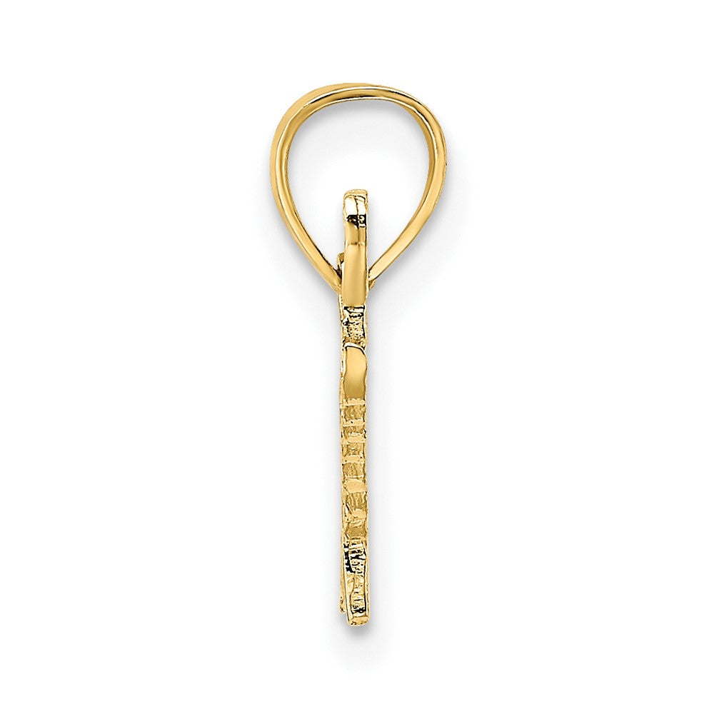 10K Yellow Gold 10K Polished And Textured Special Pendant