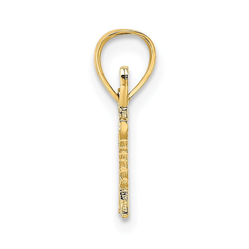 10K Yellow Gold 10K Polished And Textured Special Pendant