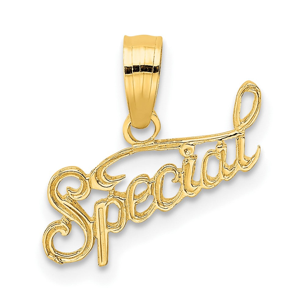 10K Yellow Gold 10K Polished And Textured Special Pendant