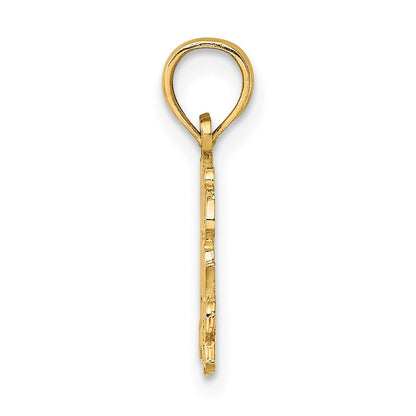 10K Yellow Gold 10K Today Tomorrow And Forever Charm