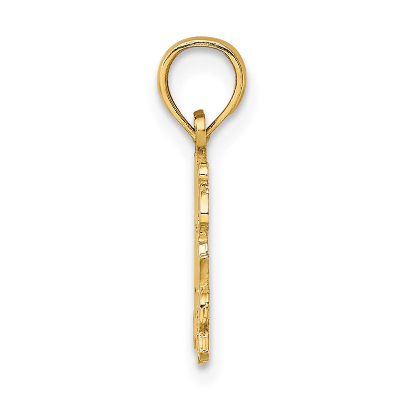 10K Yellow Gold 10K Today Tomorrow And Forever Charm