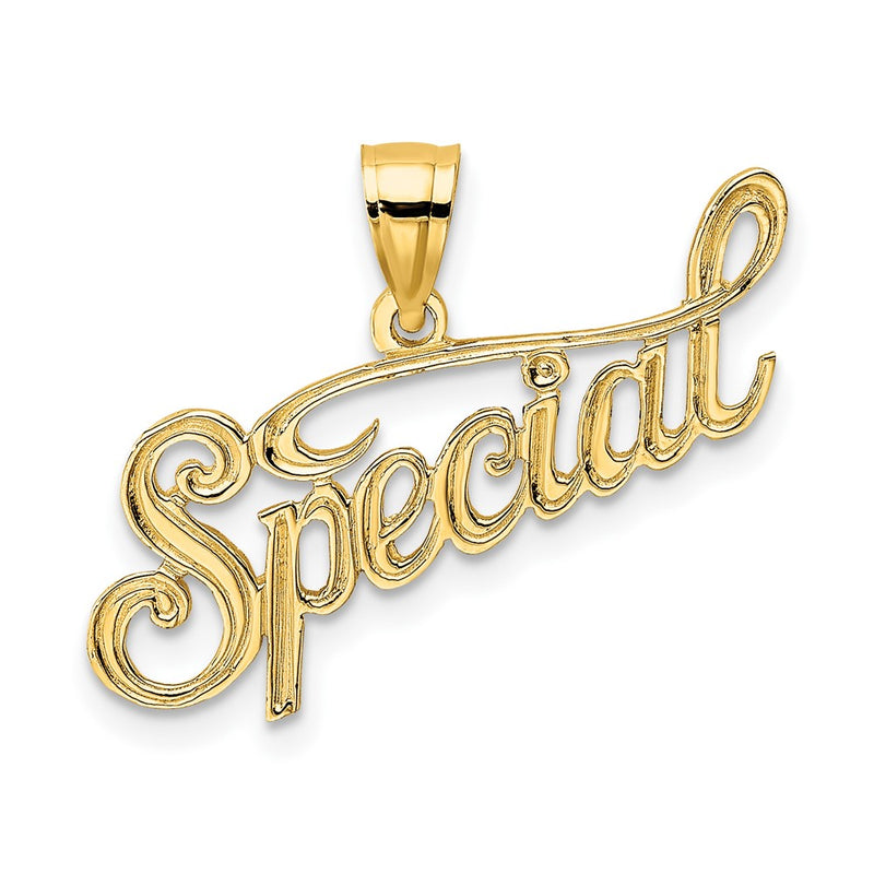 10K Yellow Gold 10K Polished And Textured Special Pendant