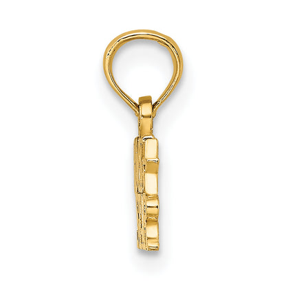 10K Yellow Gold 10K Polished Rock Star Charm