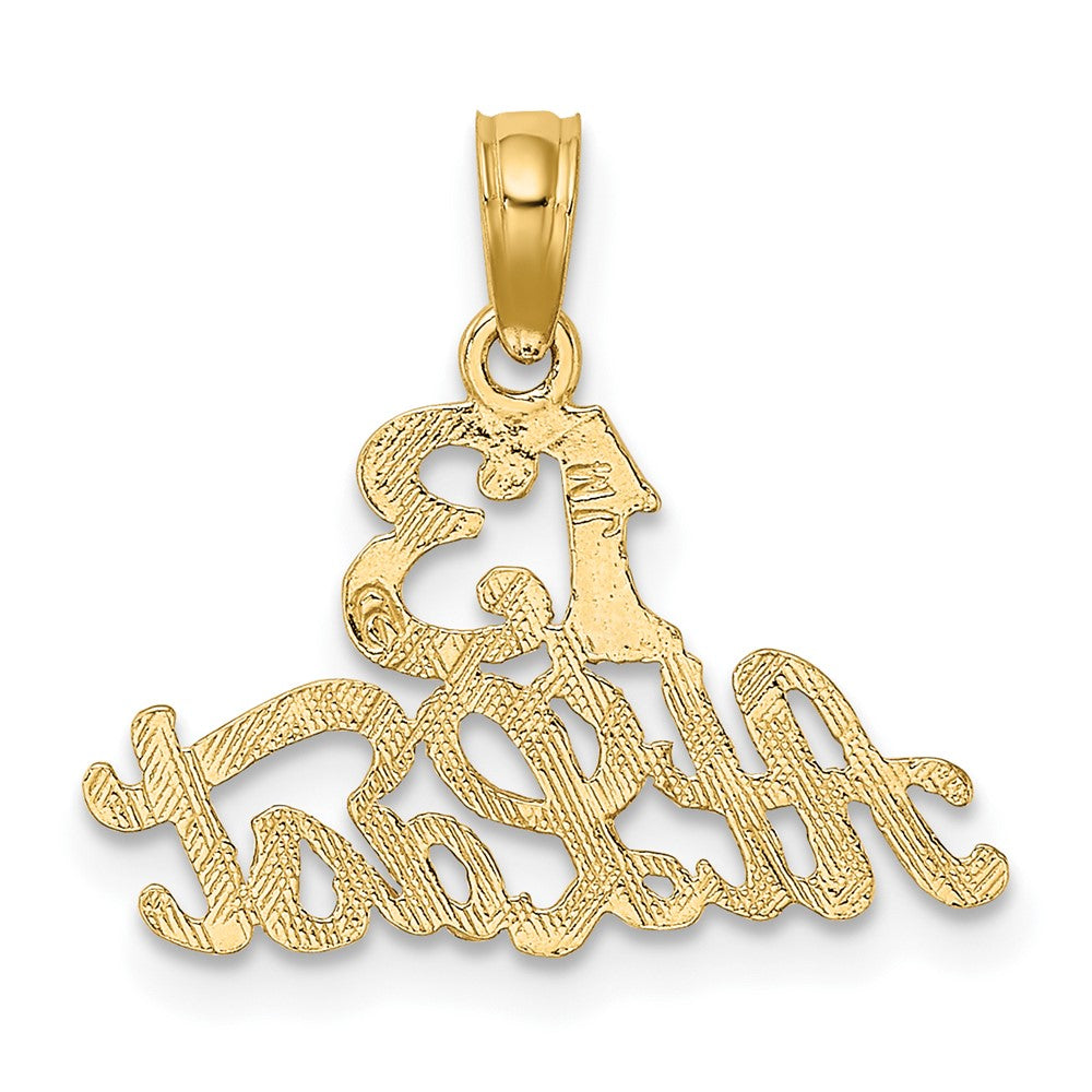 10K Yellow Gold 10K 13 At Last Pendant