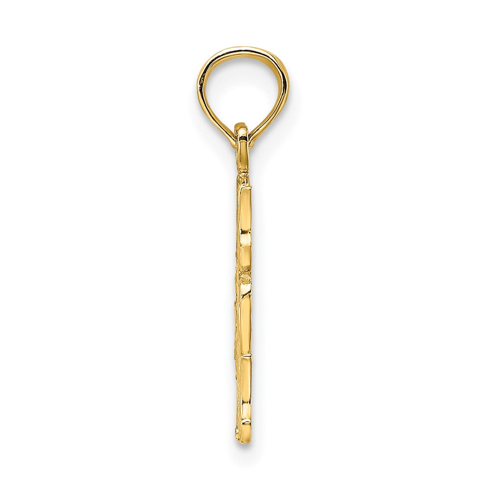 10K Yellow Gold 10K #1 Mom Pendant