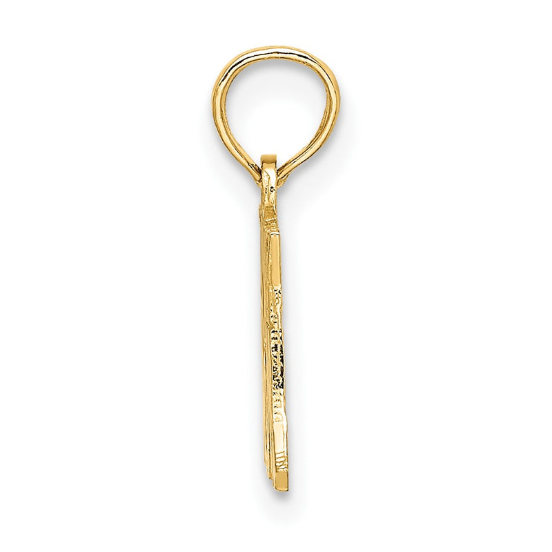 10K Yellow Gold 10K I Heart My Mom Pendant