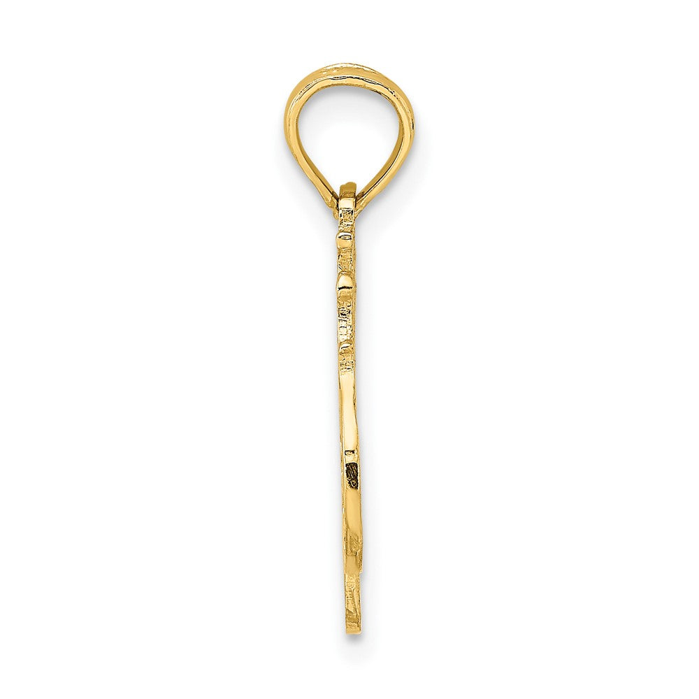 10K Yellow Gold 10K #1 Wife Pendant