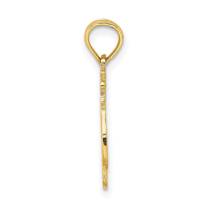 10K Yellow Gold 10K #1 Wife Pendant