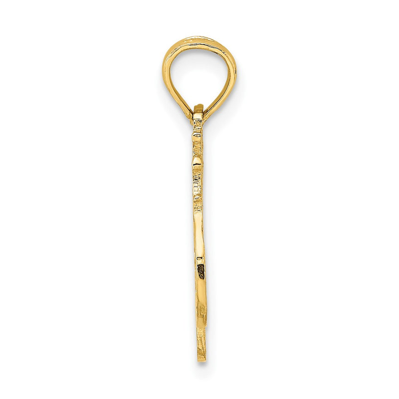 10K Yellow Gold 10K #1 Wife Pendant