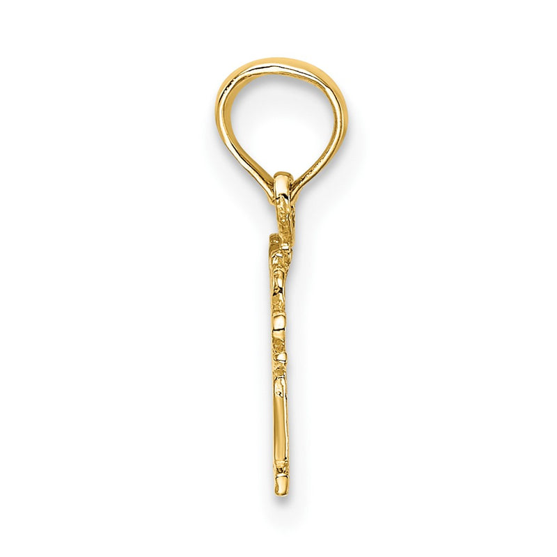 10K Yellow Gold 10K Little Angel Charm