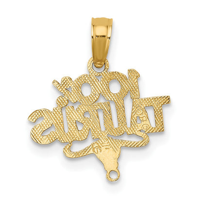 10K Yellow Gold 10K 100% Taurus Zodiac Charm